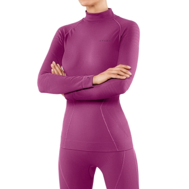 Falke Functional Underwear Long Sleeve Shirt Maximum Warm (Stand-up collar, warm and insulating) orchid pink Women