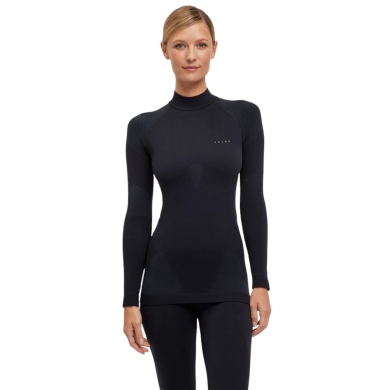 Falke Functional Underwear Long Sleeve Shirt Warm with Collar 2024 (maximum freedom of movement) black Ladies