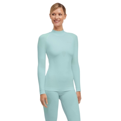 Falke Functional Underwear Long Sleeve Shirt Warm with Collar 2024 (maximum freedom of movement) light blue Ladies