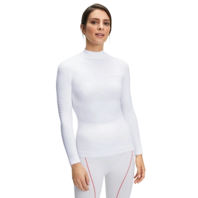 Falke Functional Underwear Long Sleeve Shirt Warm with Collar (perfect moisture and temperature regulation) white Women