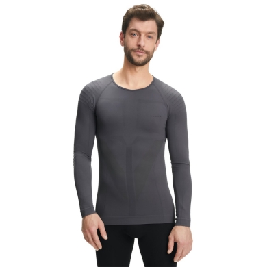 Falke Functional Underwear Long Sleeve Shirt Warm (warm material, perfect moisture) grey Men