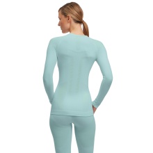 Falke Functional Underwear Long Sleeve Shirt Warm (perfect moisture and temperature regulation) light blue Ladies