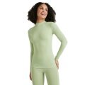 Falke Functional Underwear Long Sleeve Shirt Warm with collar (perfect moisture and temperature regulation) green Women