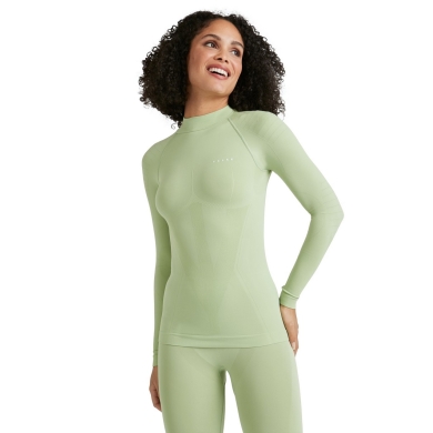 Falke Functional Underwear Long Sleeve Shirt Warm with collar (perfect moisture and temperature regulation) green Women