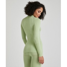 Falke Functional Underwear Long Sleeve Shirt Warm with collar (perfect moisture and temperature regulation) green Women