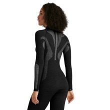 Falke Functional Underwear Long Sleeve Shirt Wool-Tech Half-Zip (excellent moisture management) black Ladies