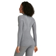 Falke Functional Underwear Long Sleeve Shirt Wool-Tech Half-Zip (excellent moisture management) grey Ladies