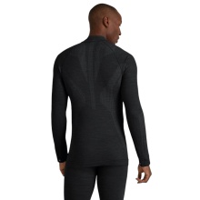 Falke Functional underwear long-sleeve shirt Wool-Tech half-zip (excellent moisture management) black Men's