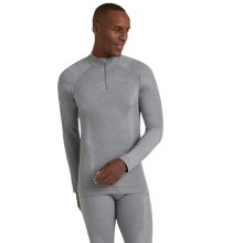 Falke Functional Underwear Long Sleeve Shirt Wool-Tech Half-Zip (excellent moisture management) grey Men