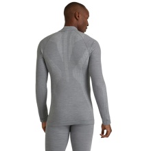 Falke Functional Underwear Long Sleeve Shirt Wool-Tech Half-Zip (excellent moisture management) grey Men