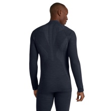 Falke Functional Underwear Long Sleeve Shirt Wool-Tech Half-Zip (excellent moisture management) space blue Men's