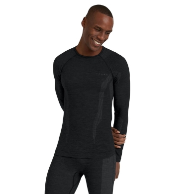 Falke Functional Underwear Long Sleeve Shirt Wool-Tech (excellent moisture management) black Men