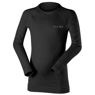 Falke Functional Underwear Long Sleeve Shirt Wool-Tech (maximum freedom of movement) black Children