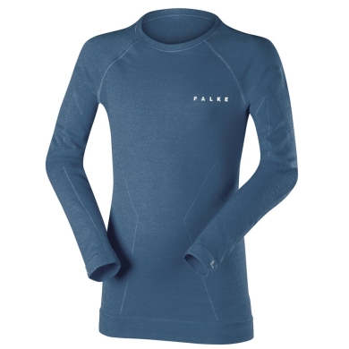 Falke Functional Underwear Long Sleeve Shirt Wool-Tech (maximum freedom of movement) blue Children