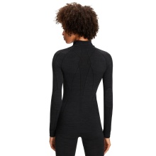 Falke Functional Underwear Long Sleeve Shirt Wool Tech Half-Zip (Merino Wool) - black Women