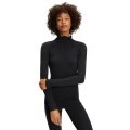 Falke Functional Underwear Long Sleeve Shirt Wool Tech Half-Zip (Merino Wool) - black Women