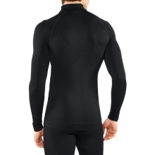 Falke Long Sleeve Maximum Warm Half-Zip (high thermal insulation) Underwear black Men