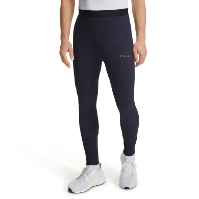 Falke Running Tights (tight-fitting) - lightweight, moisture-regulating - long space blue Men