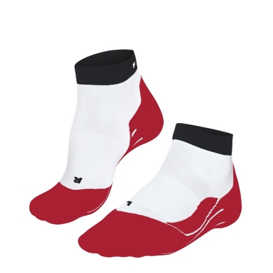 Falke Running Sock RU4 Endurance Short (medium cushioning) white/neon red Men - 1 Pair