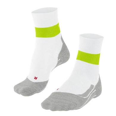 Falke Running Sock RU Compression Stabilizing (moisture-wicking, optimal fit) white/grey men's - 1 pair