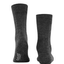 Falke Daily Sock Crew Carpet in Shoe (climate-regulating Merino wool) anthracite grey Men - 1 Pair