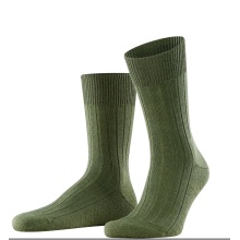 Falke Daily Sock Crew Carpet in Shoe (climate-regulating Merino wool) sage green Men - 1 Pair