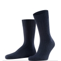 Falke Daily Sock Crew Carpet in Shoe (climate-regulating Merino wool) navy blue Men - 1 Pair