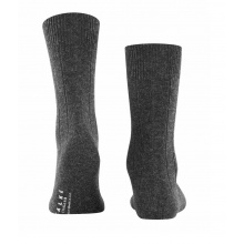 Falke Day Sock Crew Lhasa Rib (climate-regulating Merino wool, soft cashmere) anthracite grey Men - 1 Pair