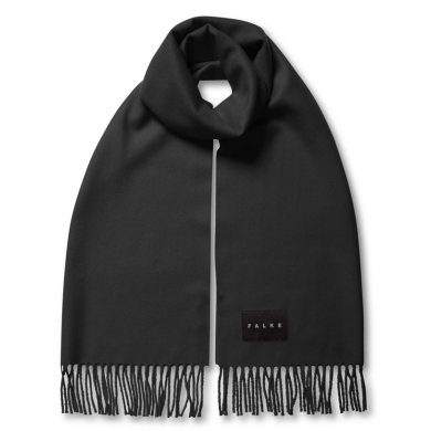 Falke scarf (100% virgin wool) black 180cm x 50cm - 1 piece