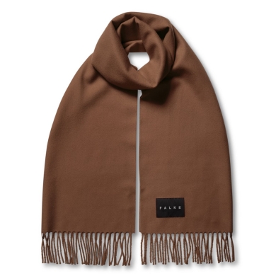 Falke scarf (100% virgin wool) brown 180cm x 50cm - 1 piece