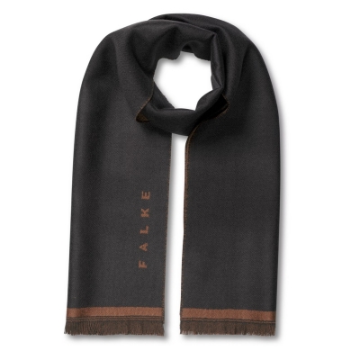 Falke scarf (100% virgin wool) brown 184cm x 35cm - 1 piece