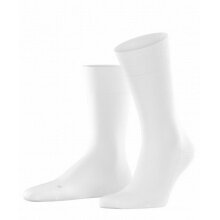 Falke Day Sock Crew Sensitive Intercontinental (pressure-free comfort waistband) white Men - 1 Pair