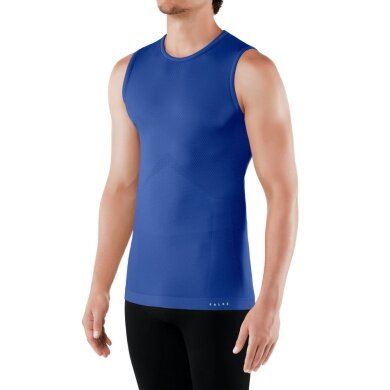 Falke Cool Singlet Sleeveless Top (perfect moisture-temperature regulation) Underwear blue Men