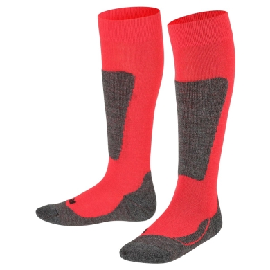 Falke Ski Sock Active Ski Knee Socks (warm Merino wool) red Children - 1 Pair