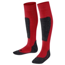 Falke Active Ski Knee Socks (warming merino wool) burgundy children - 1 pair