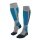 Falke Ski Sock SK2 Intermediate Vegan Skiing Knee Socks (optimal fit) light grey/blue Men - 1 Pair