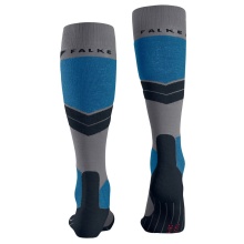 Falke SK4 Advanced Ski Socks (optimal fit) grey/blue men's - 1 pair