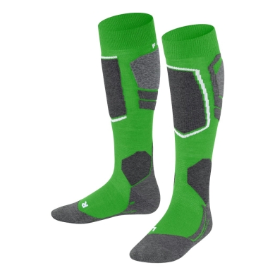 Falke Ski Sock SK4 Advanced Skiing Knee Socks Green/Black Children - 1 Pair