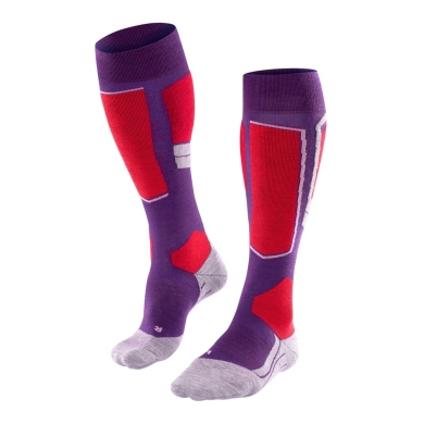 Falke Ski Sock SK4 (for sporty female skiers) violet Women - 1 pair