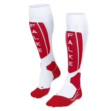 Falke SK5 Ski Socks (for competitors, ultra-light padding) white/red Men's - 1 pair