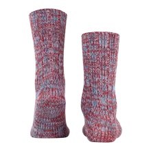 Falke Day Sock Brooklyn Crew (Boot Sock, Chunky Knit Look) White Red Men - 1 Pair