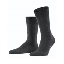 Falke Day Sock Crew Firenze (fine mesh structure, cotton) anthracite/grey Men - 1 Pair