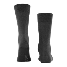 Falke Daily Sock Crew Sensitive Malaga (fine mesh, cotton) anthracite grey Men - 1 Pair