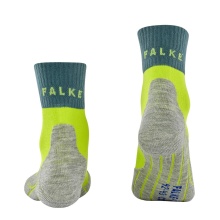 Falke Trekking Sock TK2 Explore Short Cool grey/lime Men - 1 Pair