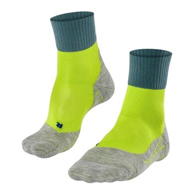 Falke Trekking Sock TK2 Explore Short Cool grey/lime Men - 1 Pair