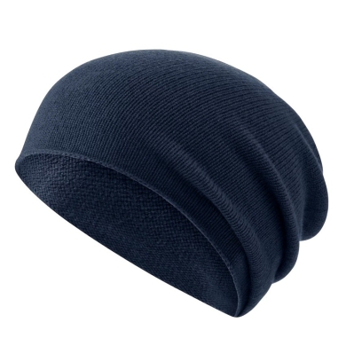 Falke Knitted Hat (Beanie) Unisex - Cashmere, without cuff - space blue - 1 piece