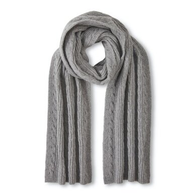 Falke Winter Scarf (Merino Wool) light grey 170cm x 30cm - 1 piece