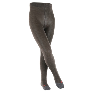 Falke Tights Active Warm (light, warming Merino wool) anthracite grey Children