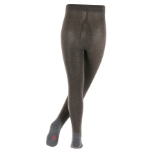 Falke Tights Active Warm (light, warming Merino wool) anthracite grey Children