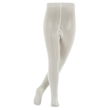 Falke Tights Classic Rib (Ribbed Structure, Sustainable Cotton) Cream Children